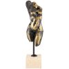 Sculpture en bronze torse feminin.