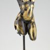 Bronzen beeld, vrouwen torso.