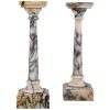 A pair of antique marble columns