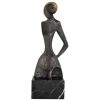 Modern bronze sculpture woman abstract