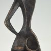 Bronze Skulptur Modern Frau abstrakt