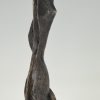 Modern bronzen sculptuur vrouw abstract