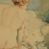 Ein Paar Jugendstil Aquarelle Frauenakt