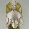 Cendrier Art Deco bronze Pelican