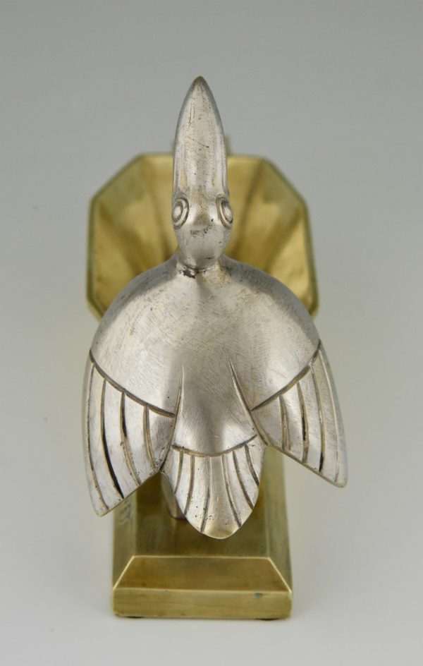 Cendrier Art Deco bronze Pelican