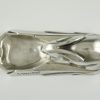 Art Deco silvered bronze ashtray with rabbit.