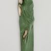 Art Nouveau coupe papier en bronze avec femme