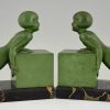 A pair of Art Deco child bookends.