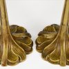 A pair of Art Nouveau bronze candlesticks