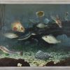 Tableau Art Deco poissons au fond de la mer