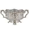 Art Nouveau silver flower dish