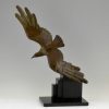 Art Deco bronzen beeld zwevende Albatros of meeuw
