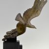 Art Deco bronze sculpture Albatross or seagull