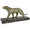 Art Deco bronzen sculptuur panter