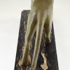 Art Deco Bronze Skulptur Panther