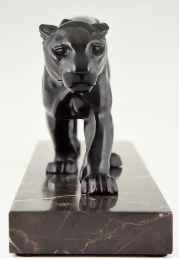 Art Deco panther sculpture