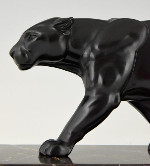 Art Deco panther sculpture