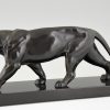 Art Deco panther sculpture.