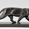 Art Deco panther sculpture.