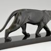 Art Deco panther sculpture.