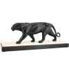 Art Deco sculpture of a panther