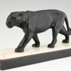 Art Deco sculpture of a panther