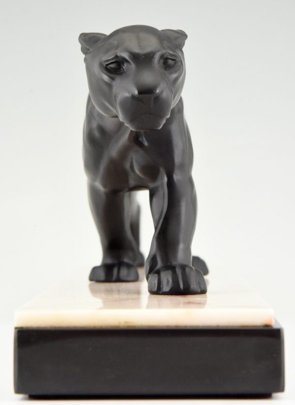 Art Deco sculpture of a panther