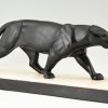 Art Deco sculpture of a panther