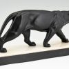 Art Deco sculpture of a panther