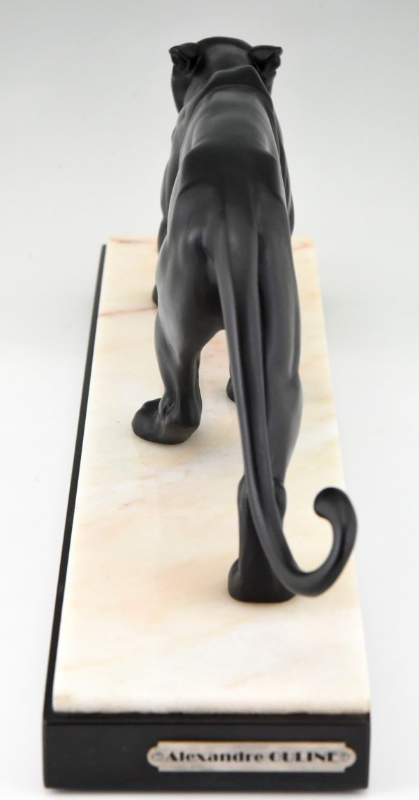 Art Deco sculpture of a panther