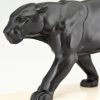 Art Deco sculpture of a panther