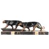 Art Deco Skulptur zwei Panther