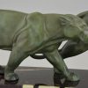 Art Deco Skulptur zwei Panther