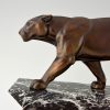 Art Deco Skulptur zwei Panther