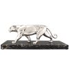 Art Deco Skulptur Panther versilbert