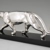 Art Deco Skulptur vrsilbert Panther
