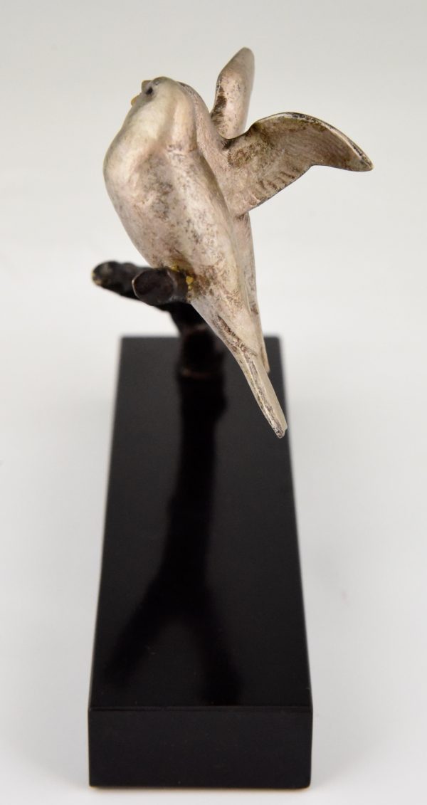Art Deco bronzen sculptuur vogels