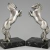 Art Deco Bronze Buchstütze Pferde