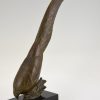 Art Deco bronzen sculptuur fazant