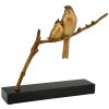 Art Deco bronze sculpture of two birds on a branch