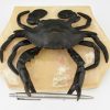 Antique bronze crab inkwell