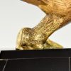 Art Deco bronzen beeld vogels op een tak.