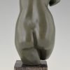 Art Deco torse de femme en bronze