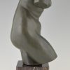 Art Deco torse de femme en bronze