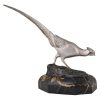 Art Deco bronze sculpture of a pheasant.