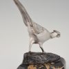 Art Deco bronze sculpture of a pheasant.