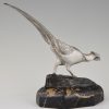 Art Deco bronze sculpture of a pheasant.