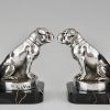 Art Deco bulldog bookends.