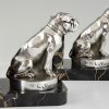 Art Deco bulldog bookends.