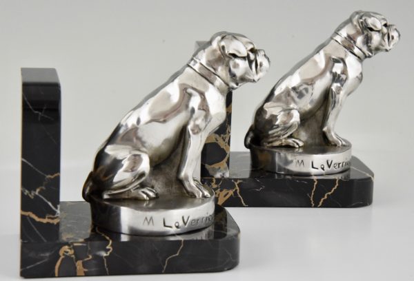 Art Deco bulldog bookends.